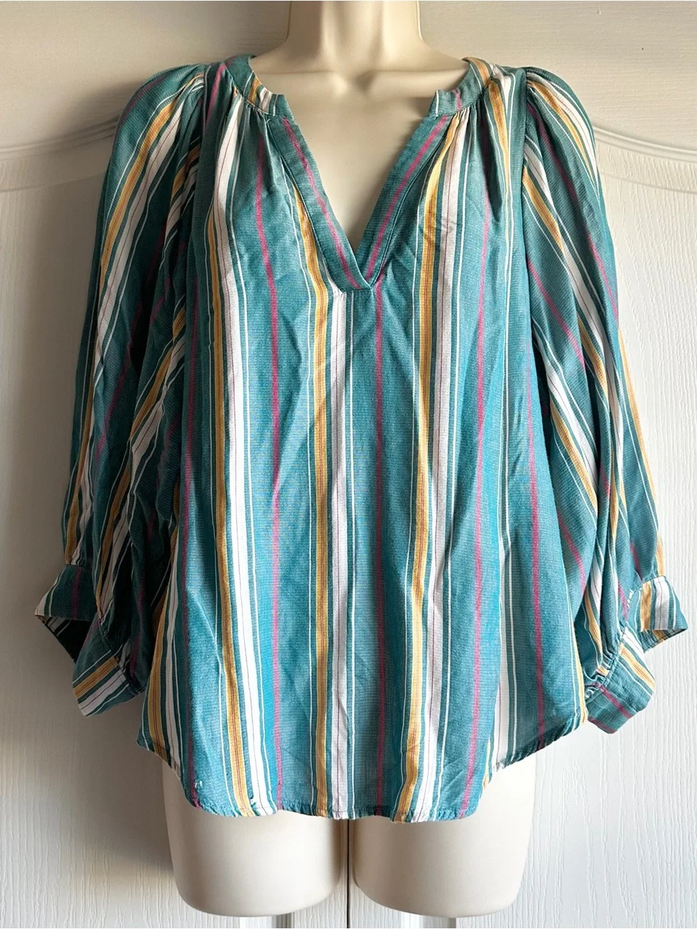 Anthropologie Maeve Oversized Striped Top